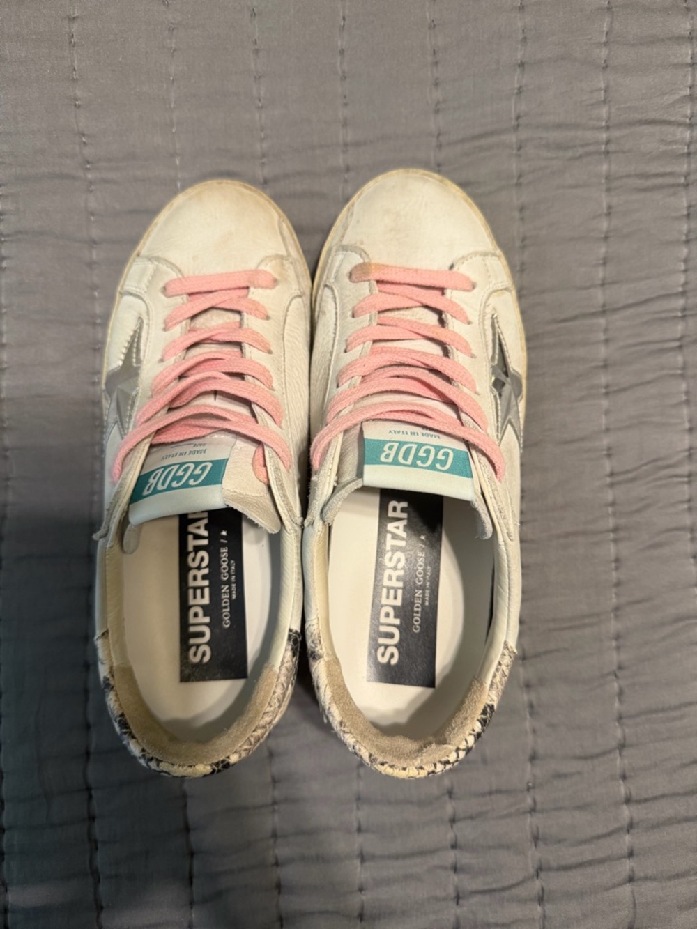 Golden Goose superstar low top Sneakers with Pink Laces - Picture 4 of 6